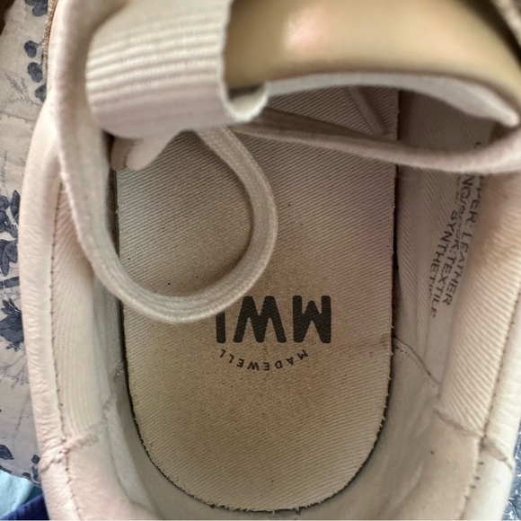 Madewell Sneakers Kickoff Trainer Neutral Colorblock Leather Tennis Shoes Size 9 - Picture 9 of 9